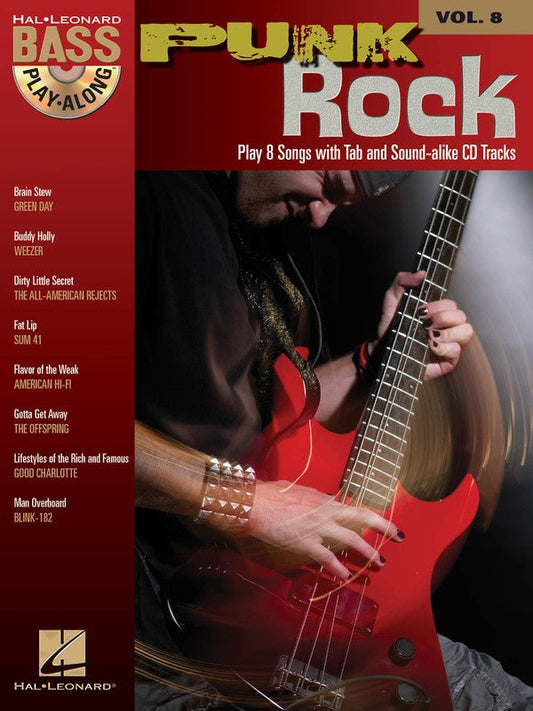 Punk Rock Bass Play Along Bk/Cd Bk 8