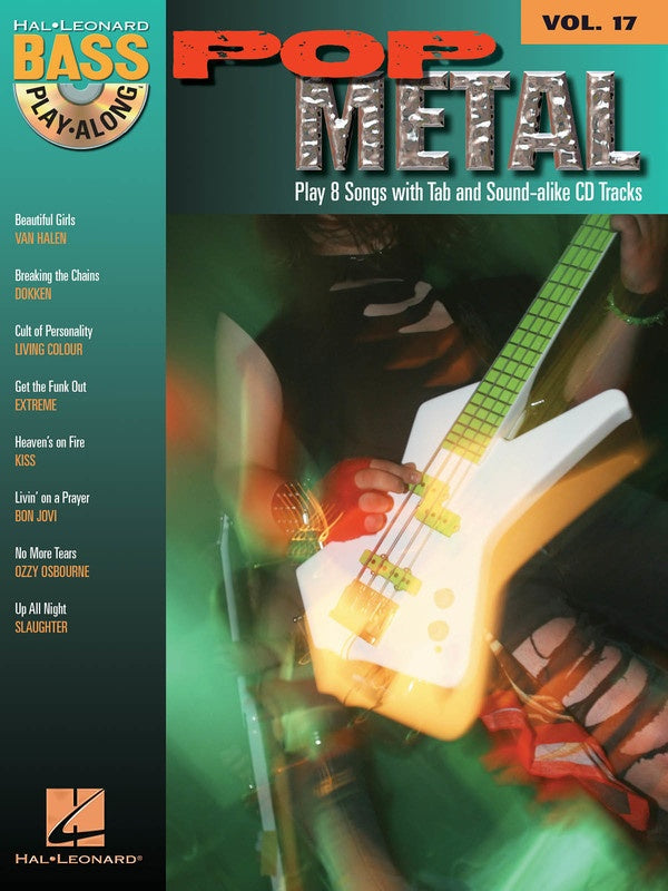 Pop Metal Bass Play Along Vol 17 Bk/Cd