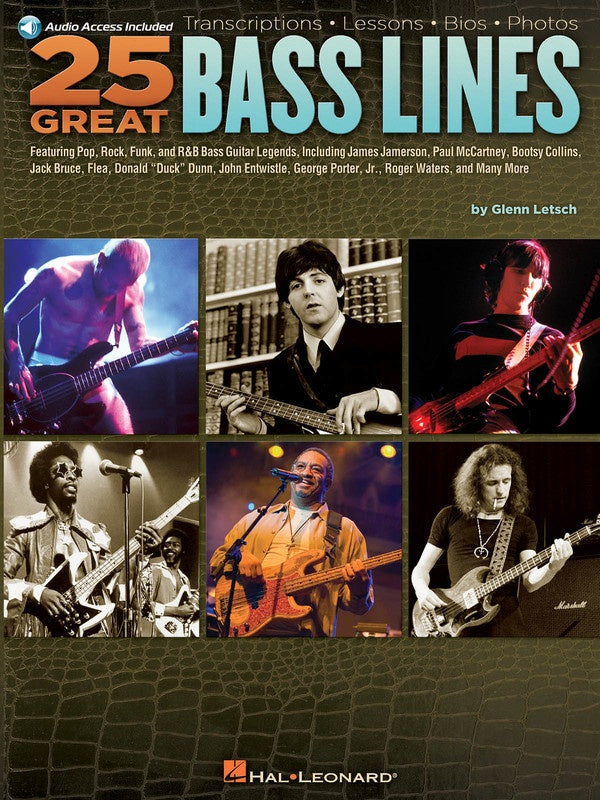 25 Great Bass Lines Bk/Cd