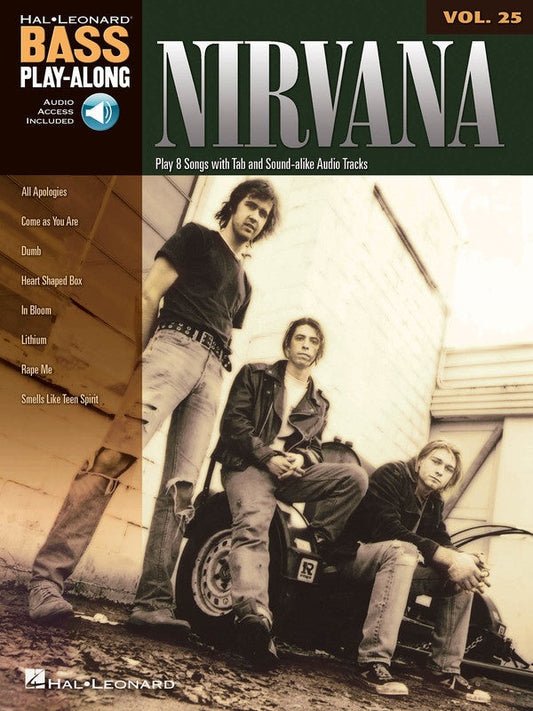 Nirvana Bass Play Along Bk 25 Bk/Cd