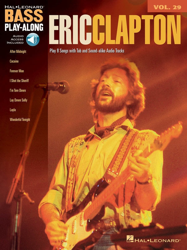 Eric Clapton Bass Play Along V29 Bk/Cd