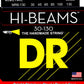 DR Hi-Beams Bright Stainless Steel Bass Strings 30-130 Gauge | Medium/Heavy | 6-String