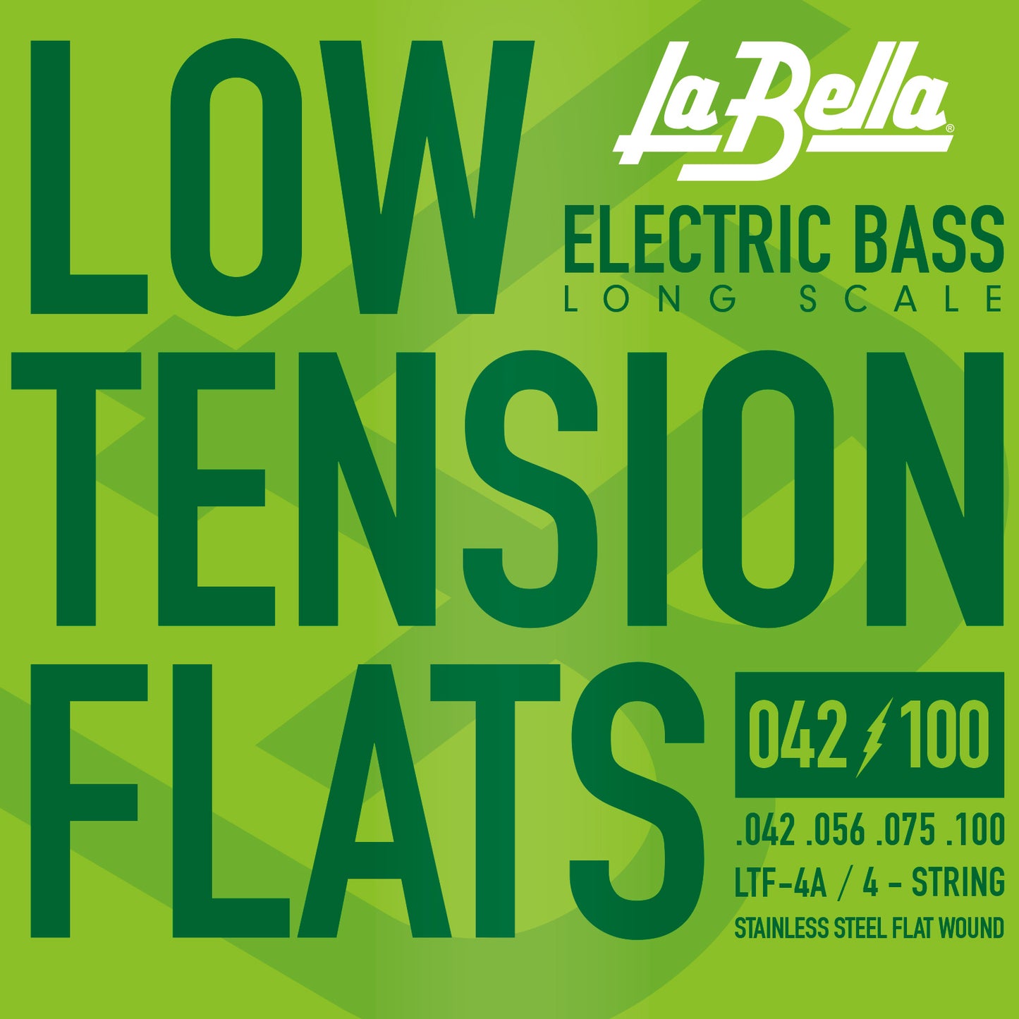 La Bella LTF-4A Low Tension Flexible Flats, 4-String 42-100