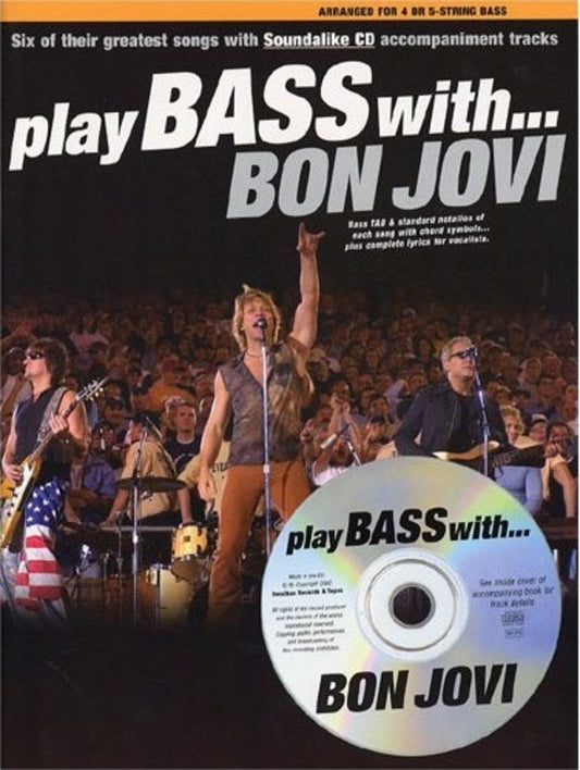 Bon Jovi Play Bass With Bk/Cd