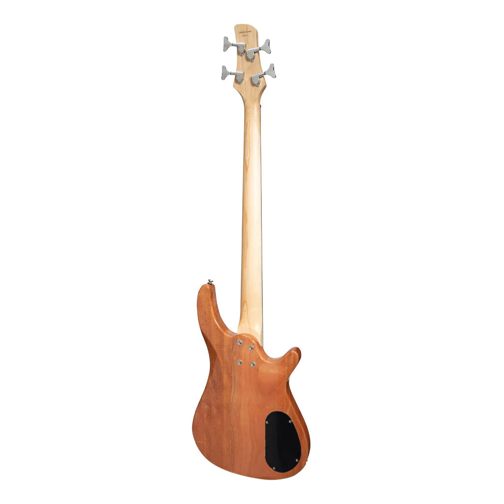 Casino 24 Series Tune-Style Electric Bass Guitar | Natural Gloss | Left Handed