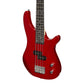 Casino 24 Series Tune-Style Electric Bass Guitar | Transparent Wine Red | Short Scale