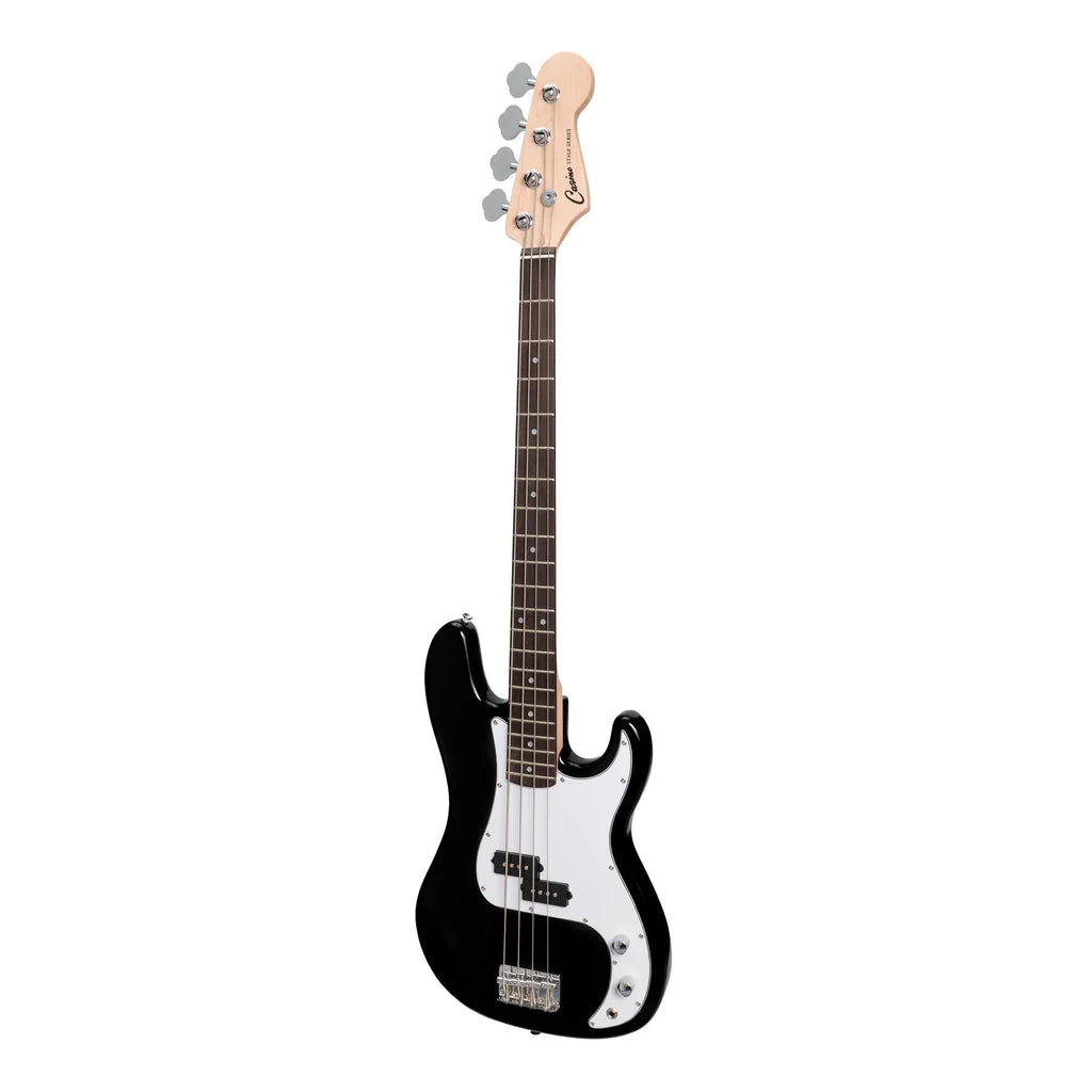 Casino P-Style Electric Bass Guitar & 15w Amp Pack | Black