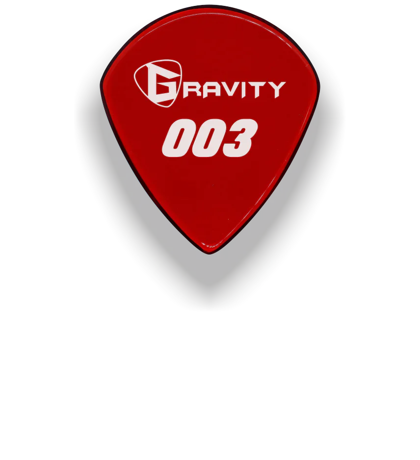 Gravity Picks 003 Pick Replica Polished | Red
