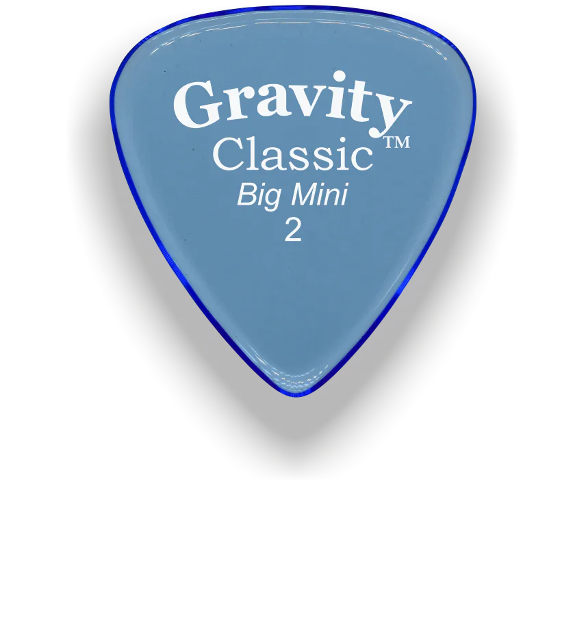 Gravity Picks Classic Big Mini 2mm Polished | Blue