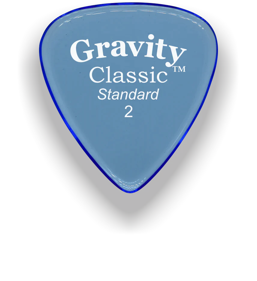 Gravity Picks Classic Standard 2mm Polished | Blue
