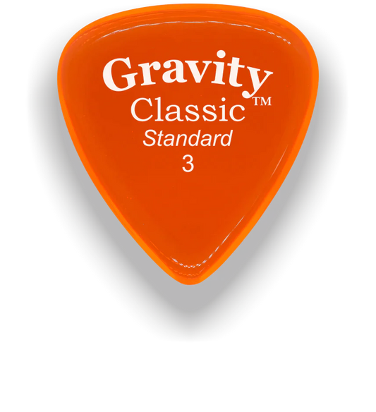 Gravity Picks Classic Standard 3mm Master Finish | Orange