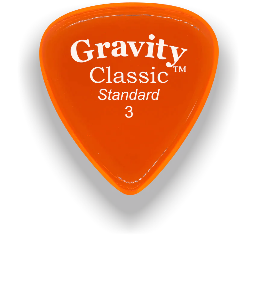 Gravity Picks Classic Standard 3mm Polished | Orange