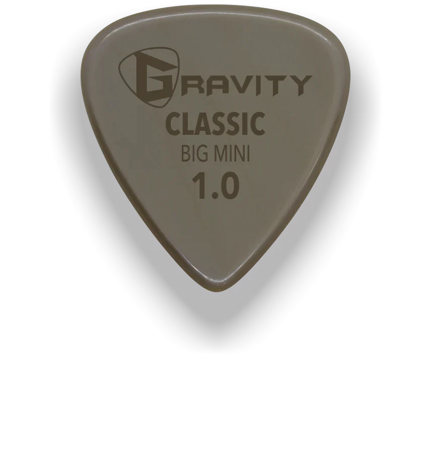 Gravity Picks Classic Gold Big Mini 1.0mm Polished | Tan