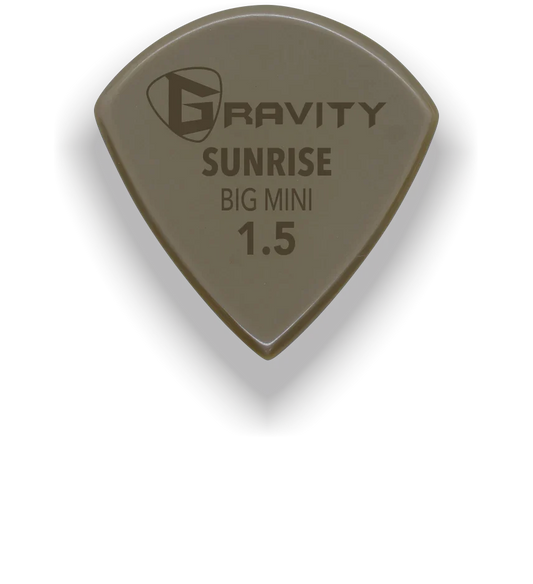 Gravity Picks Sunrise Gold Big Mini 1.5mm Polished | Tan