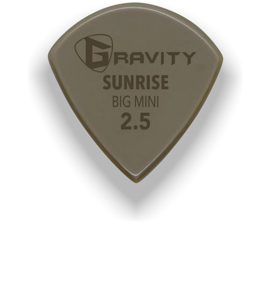 Gravity Picks Sunrise Gold Big Mini 2.5mm Polished | Tan