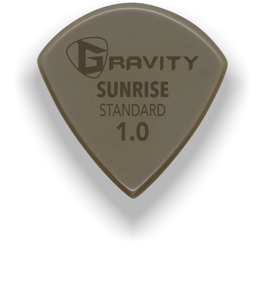 Gravity Picks Sunrise Gold Standard 1mm Polished | Tan