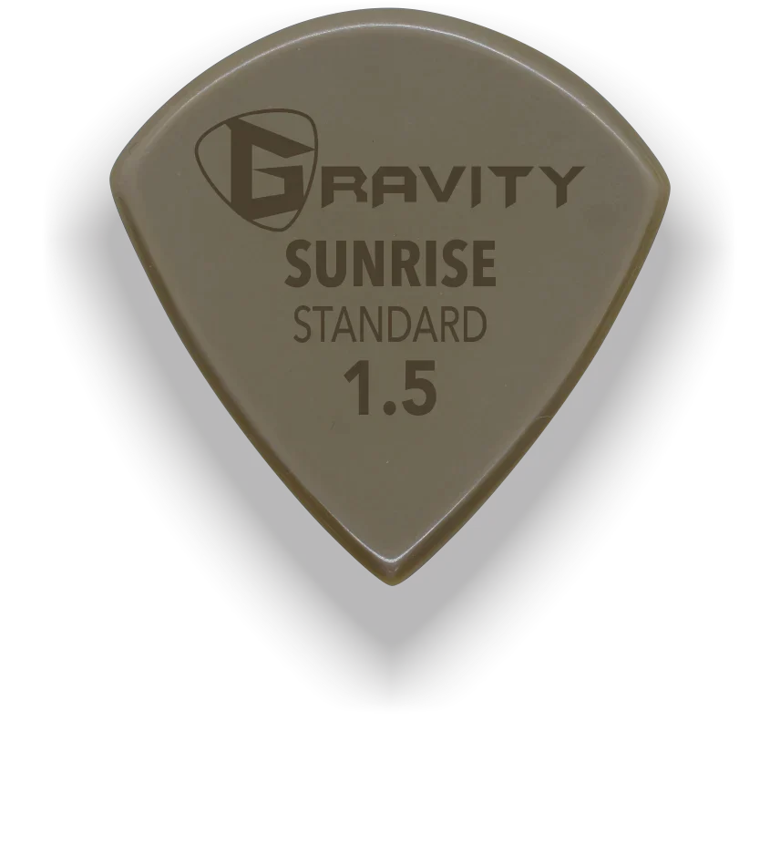 Gravity Picks Sunrise Gold Standard 1.5mm Polished | Tan