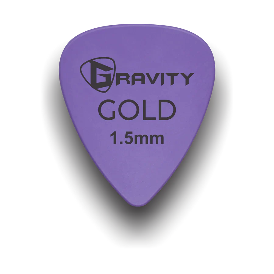 Gravity Picks GP15PU 1.5mm Gold Series | Purple