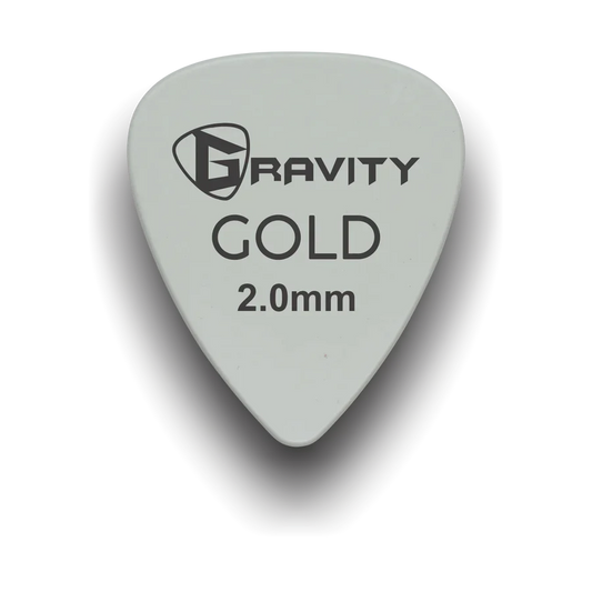 Gravity Picks GP20GY 2.0mm Gold Series | Gray