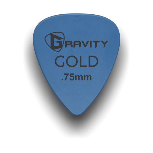 Gravity Picks GP75BL .75mm Gold Series | Blue