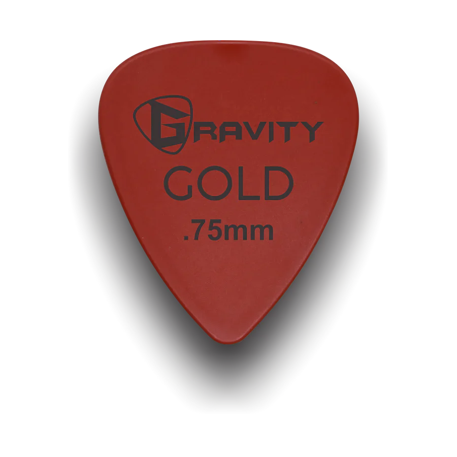 Gravity Picks GP75RD .75mm Gold Series | Red