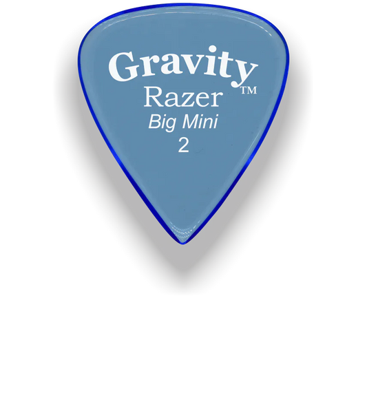 Gravity Picks Razer Big Mini 2mm Master Finish | Blue