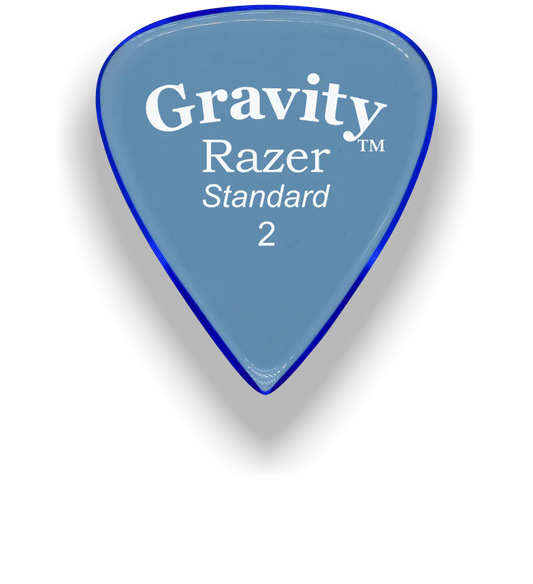 Gravity Picks Razer Standard 2mm Master Finish | Blue