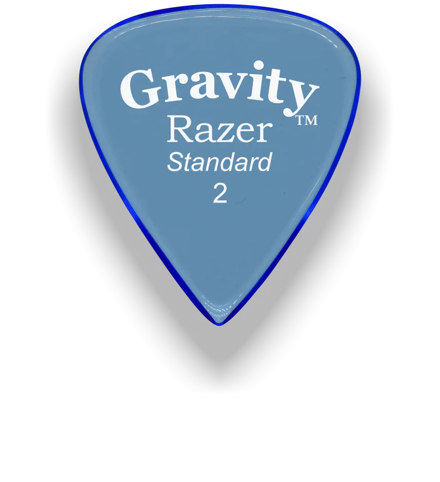Gravity Picks Razer Standard 2mm Master Finish | Blue