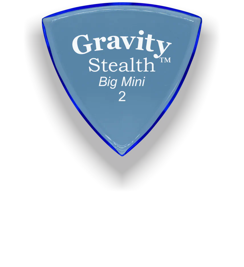 Gravity Picks Stealth Big Mini 2mm Polished | Blue