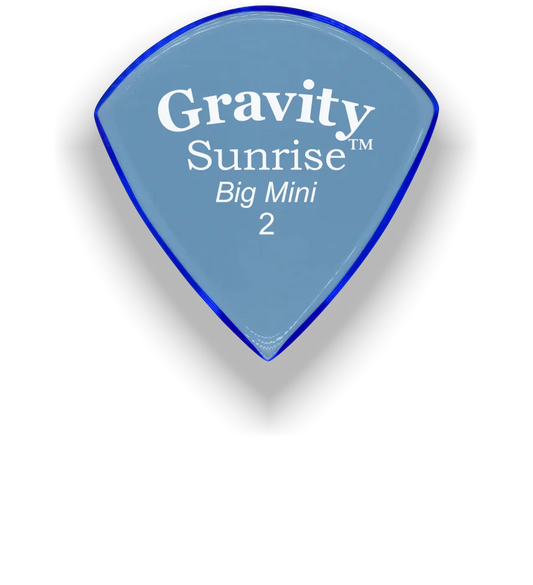 Gravity Picks Sunrise Big Mini 2mm Master Finished | Blue