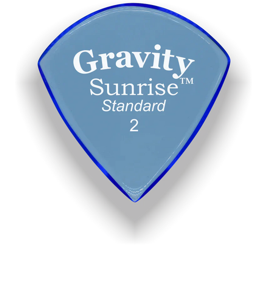 Gravity Picks Sunrise Standard 2mm Polished | Blue