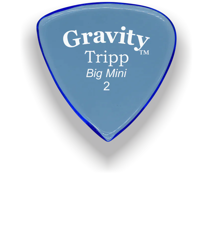 Gravity Picks Tripp Big Mini 2mm Polished | Blue