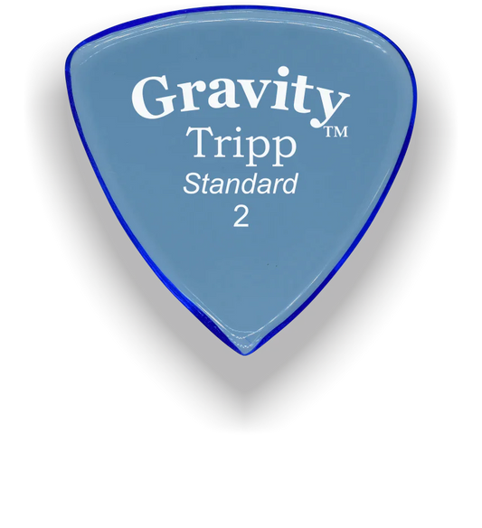 Gravity Picks Tripp Standard 2mm Polished | Blue