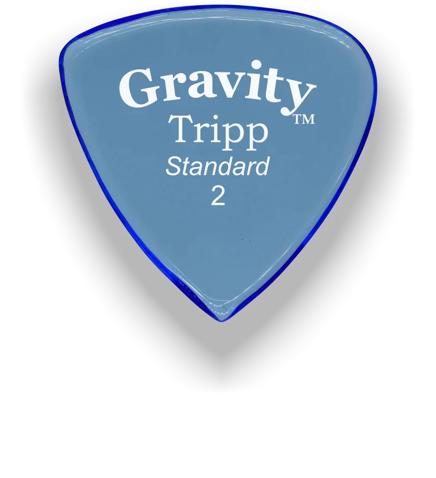 Gravity Picks Tripp Standard 2mm Polished | Blue