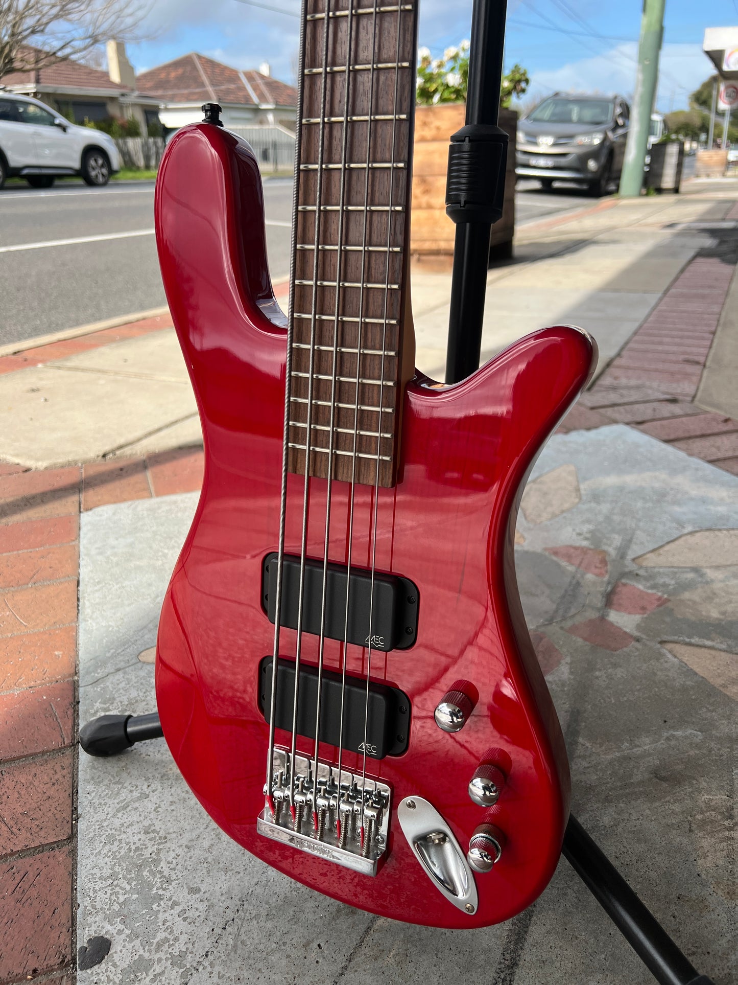 Warwick RockBass Streamer Bass Guitar | 5-String | Red
