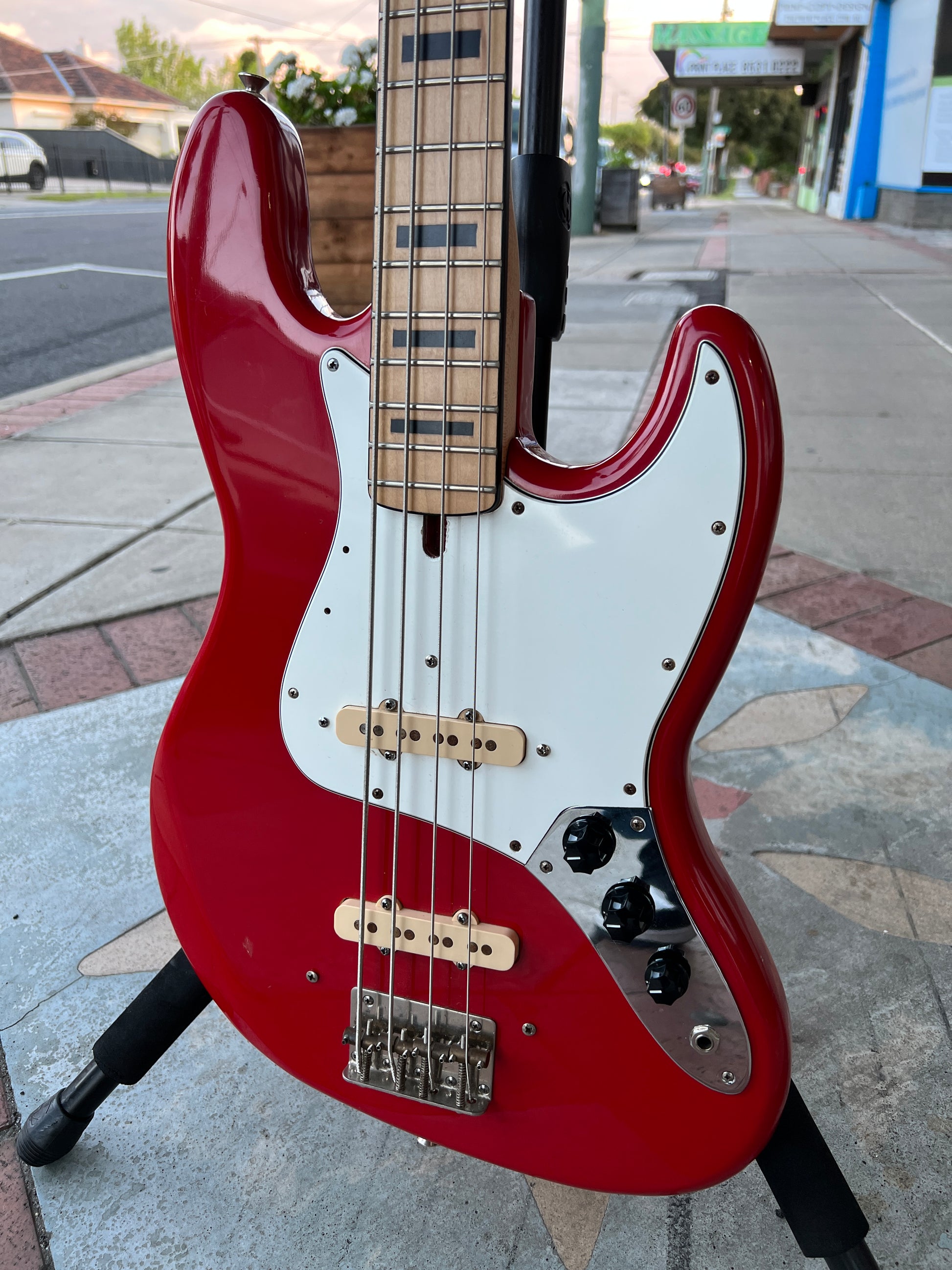 Cimar Jazz Bass | 4-String | Fiesta Red