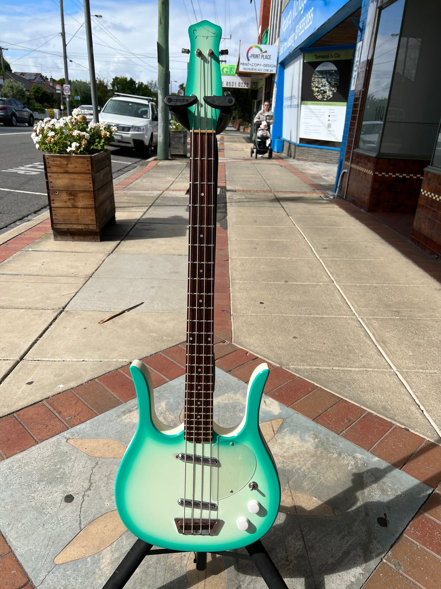 Jerry Jones Longhorn Electric Bass | 4-String | Seafoam Green Burst