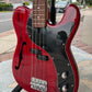Maruszczyk Mr.Tee Semi Hollow 4-String Electric Bass | Trans Red