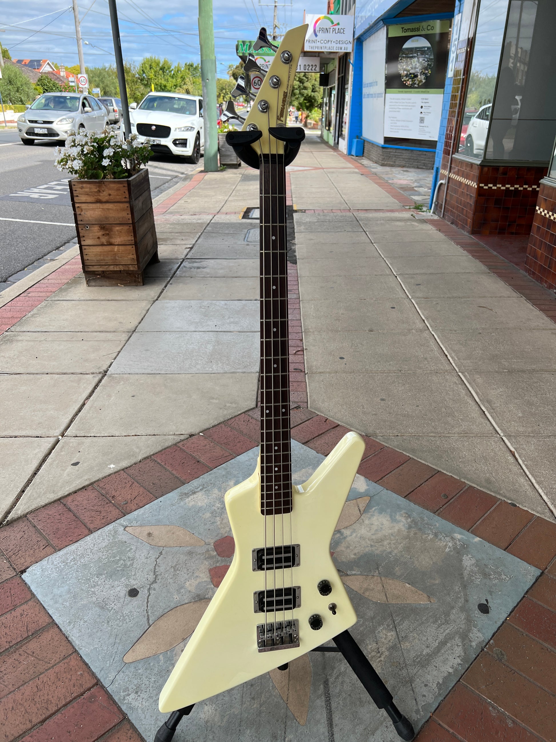 Fernandes the Function "Destroyer" 4-String Electric Bass | Vintage White