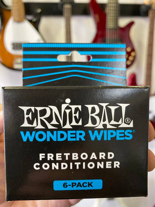 Ernie Ball Wonder Wipes Fretboard Conditioner (6 Pack)