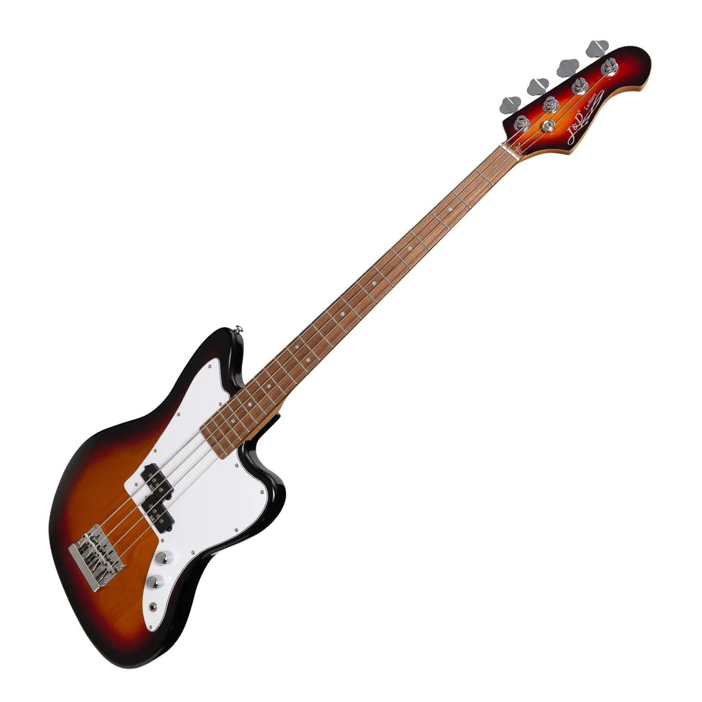 J&D Luthiers JM-Style Electric Bass Guitar | 4-String | Tobacco Sunburst