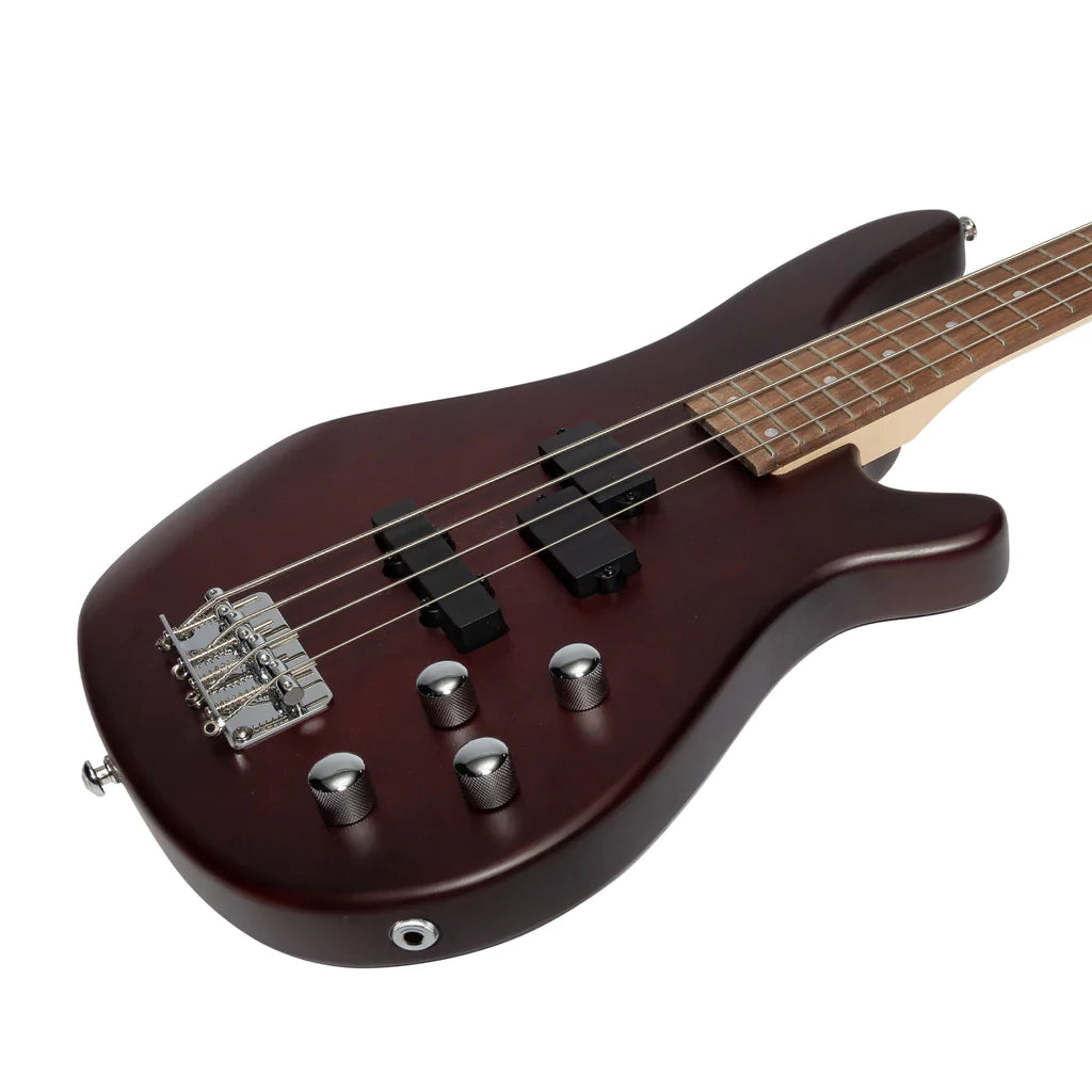 J&D Luthiers T-Style Electric Bass Guitar | 4-String | Satin Brown Stain