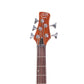 J&D Luthiers T-Style Electric Bass Guitar | 5-String | Natural Satin