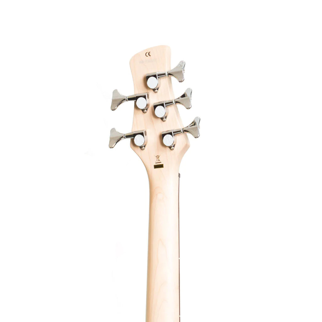 J&D Luthiers T-Style Electric Bass Guitar | 5-String | Natural Satin