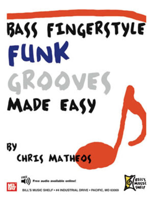 Bass Fingerstyle Funk Grooves Made Easy Bk/Ola
