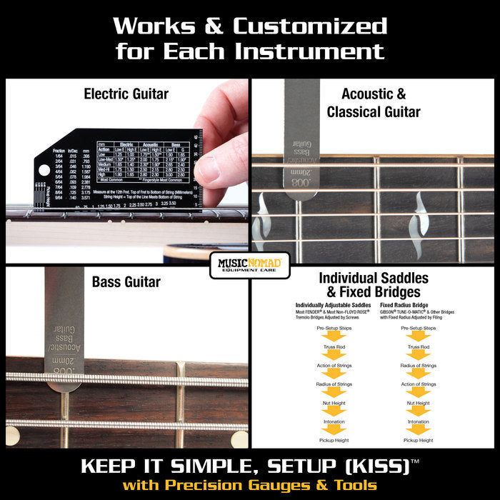 Music Nomad MN604 Precision Setup Gauge Set - 6 pc.