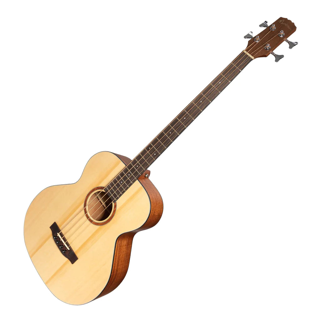 Martinez Natural Series Acoustic Bass Guitar | 4-String | Open Pore