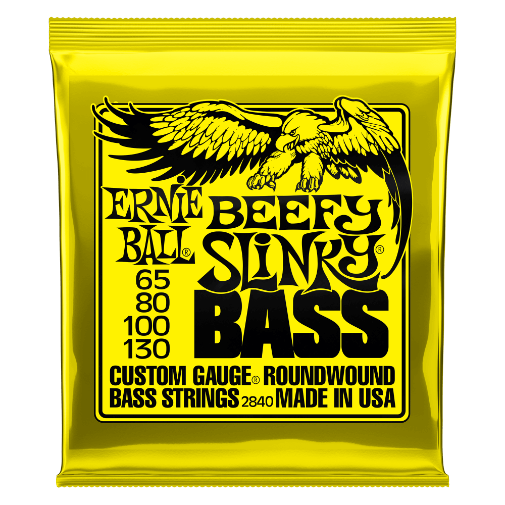 Ernie Ball Beefy P02840 Slinky Nickel Wound Electric Bass Strings 55-110 Gauge