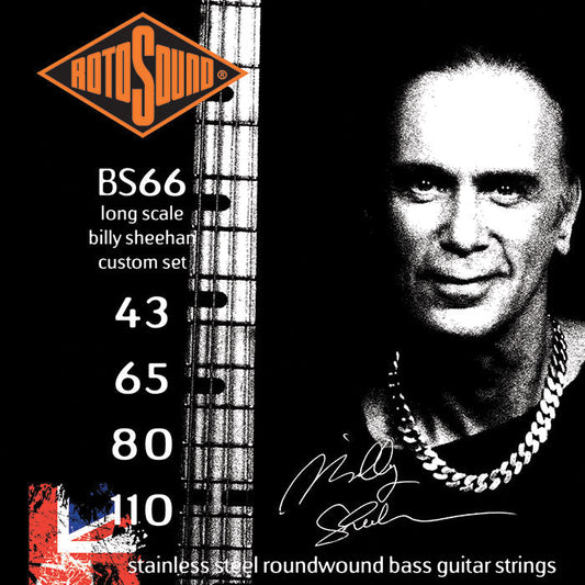 Rotosound RB66 Billy Sheehan Signature Bass Guitar String Set | 43-110