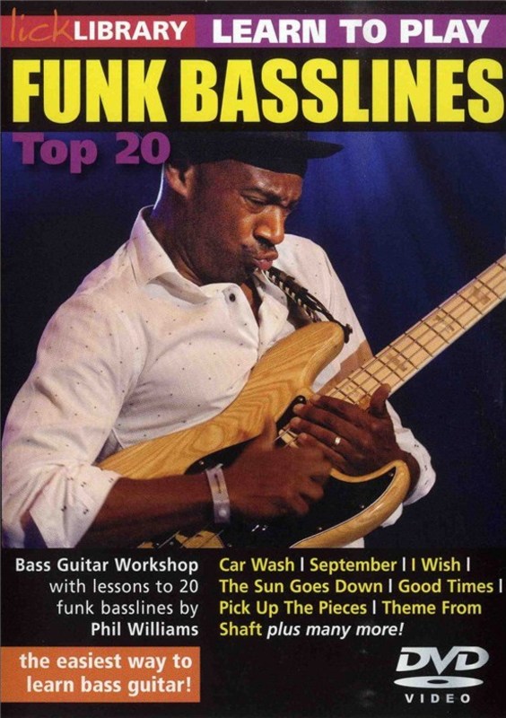 Learn To Play Funk Basslines Top 20 Dvd